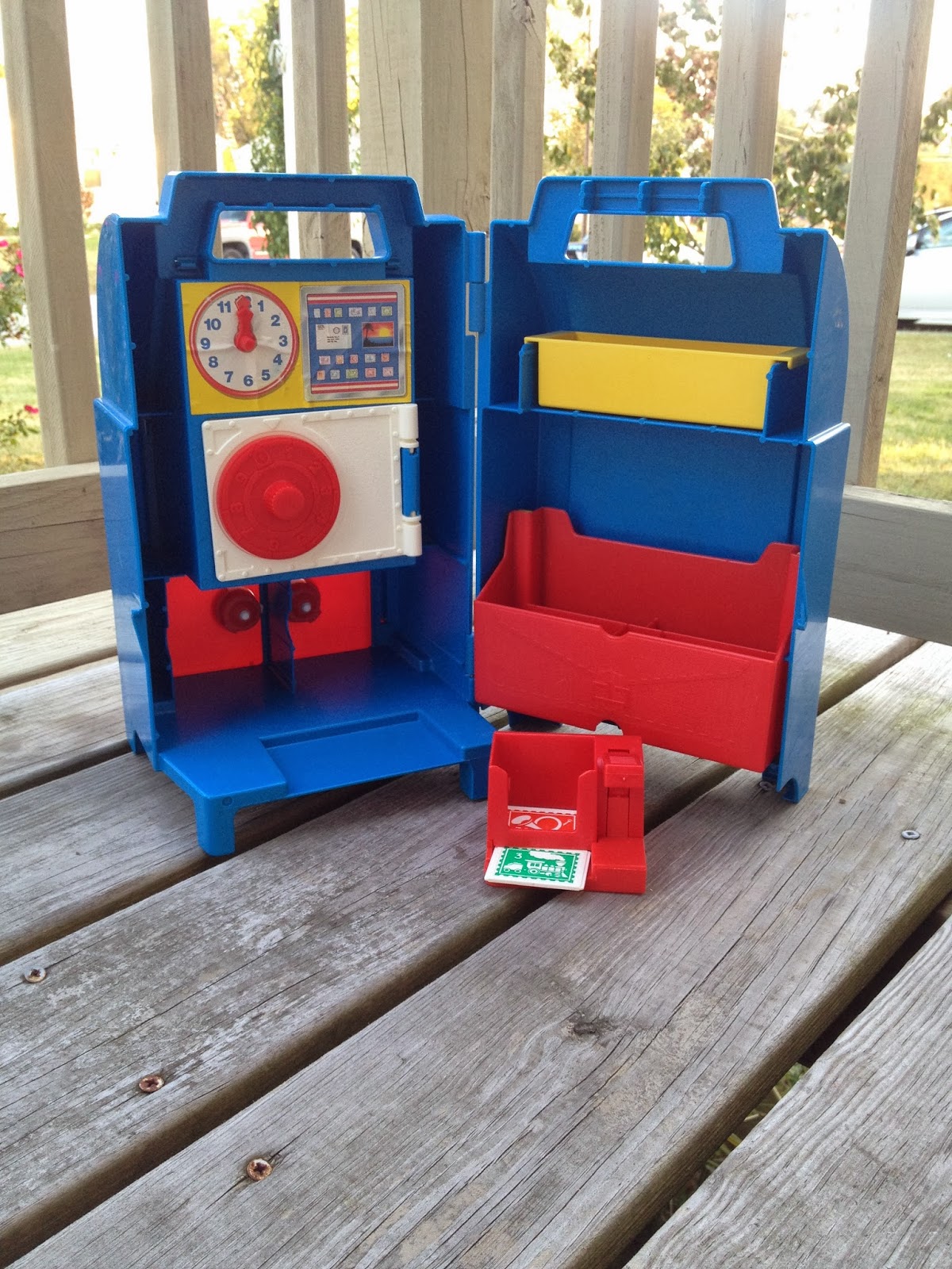 postmarked with love. fisher price post office.