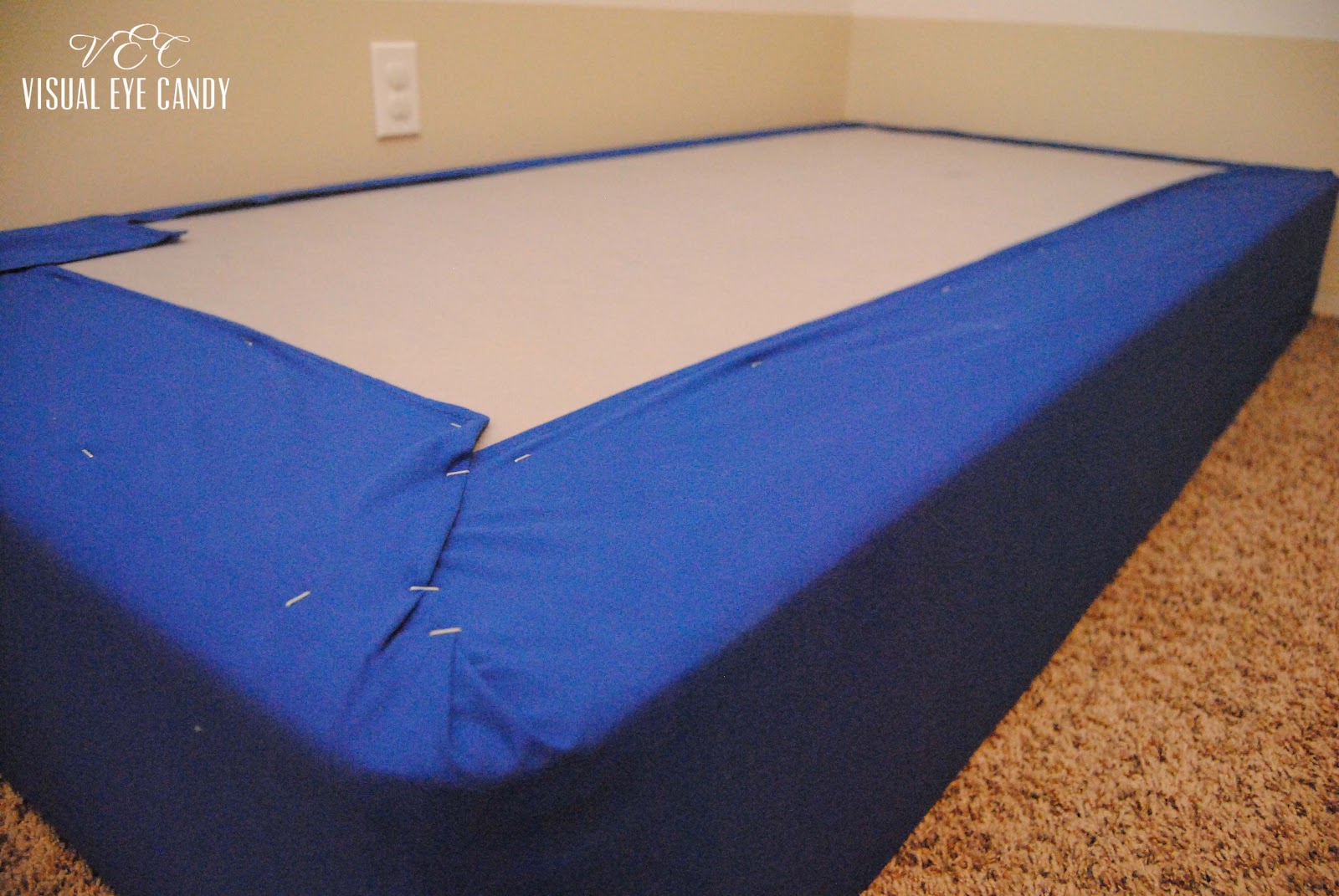 Visual Eye Candy How to Upholster A Box Spring