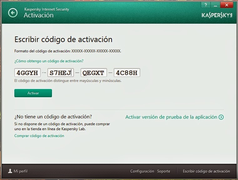 Codigodeactivacionkaspersky