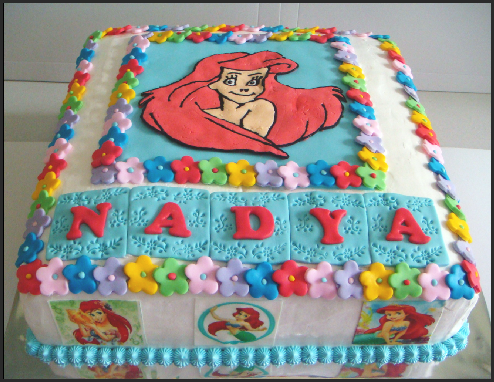 Ariel Birthday Cake on De Ir Cakes  Princess Ariel Birthday Cake