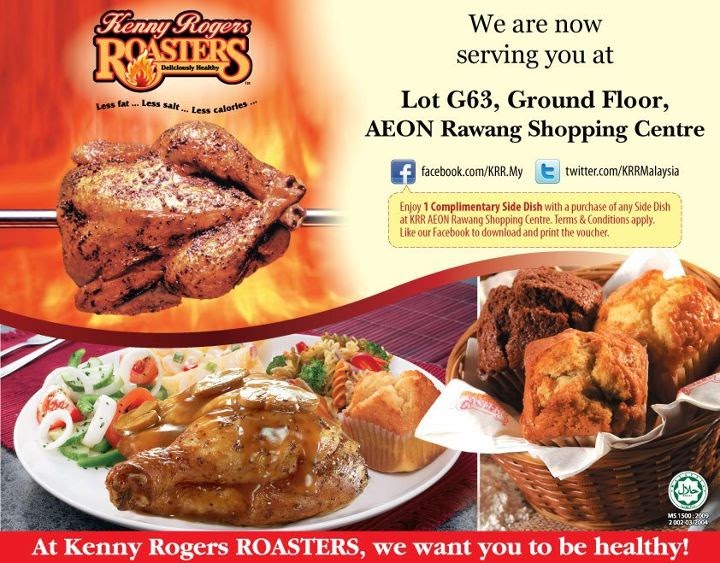 BestLah Kenny Rogers Roasters Get 1 Complimentary Side Dish With