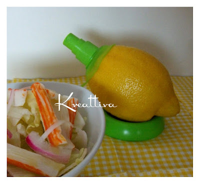 insalata di surimi con parmigiano e limone 