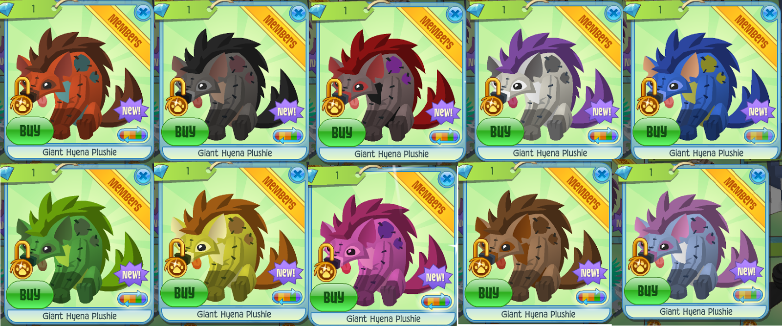 hyena plushie aj