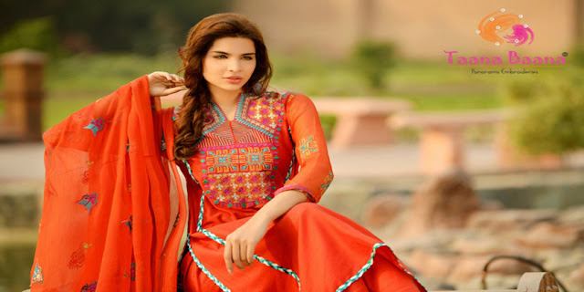 Summer Collection 2013 Vol-2 By Taana Baana Panoramic Embroidery Suits