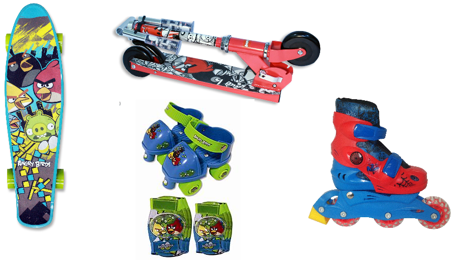 Kids Outdoor Toys Sale Adjustable Little Kids' Angry Birds Skates