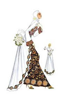 Desain Gambar Pola Kebaya Muslim Akad Nikah Desain Gambar Pola Kebaya Muslim Akad Nikah