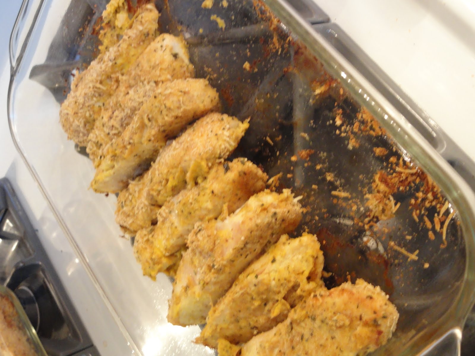 Cooking up Goodness Seasoned Parmesan and Breadcrumb Chicken 1st recipe!