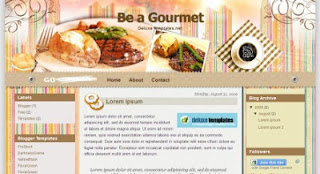 Be a Gourmet Blogger Template 