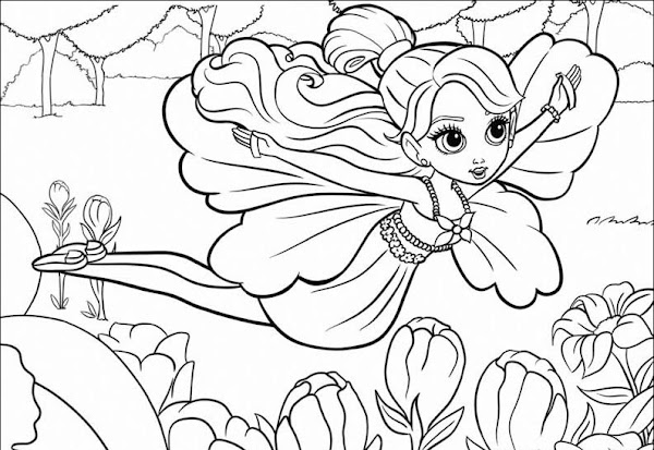 Barbie Printable Coloring Pages for Girls