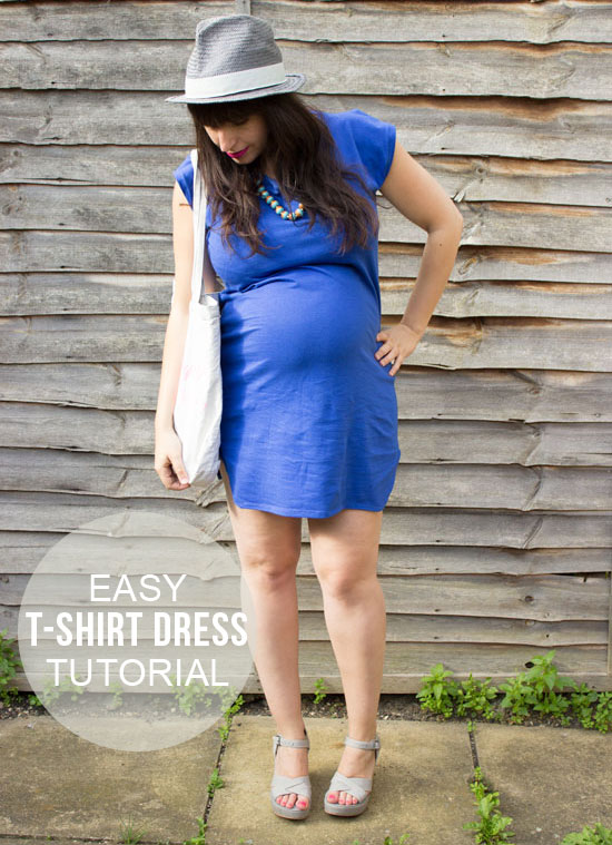 easy T-shirt dress tutorial easy T-shirt dress tutorial