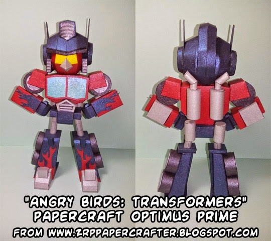 Angry Birds Transformers Papercraft - Red Bird Optimus Prime ...