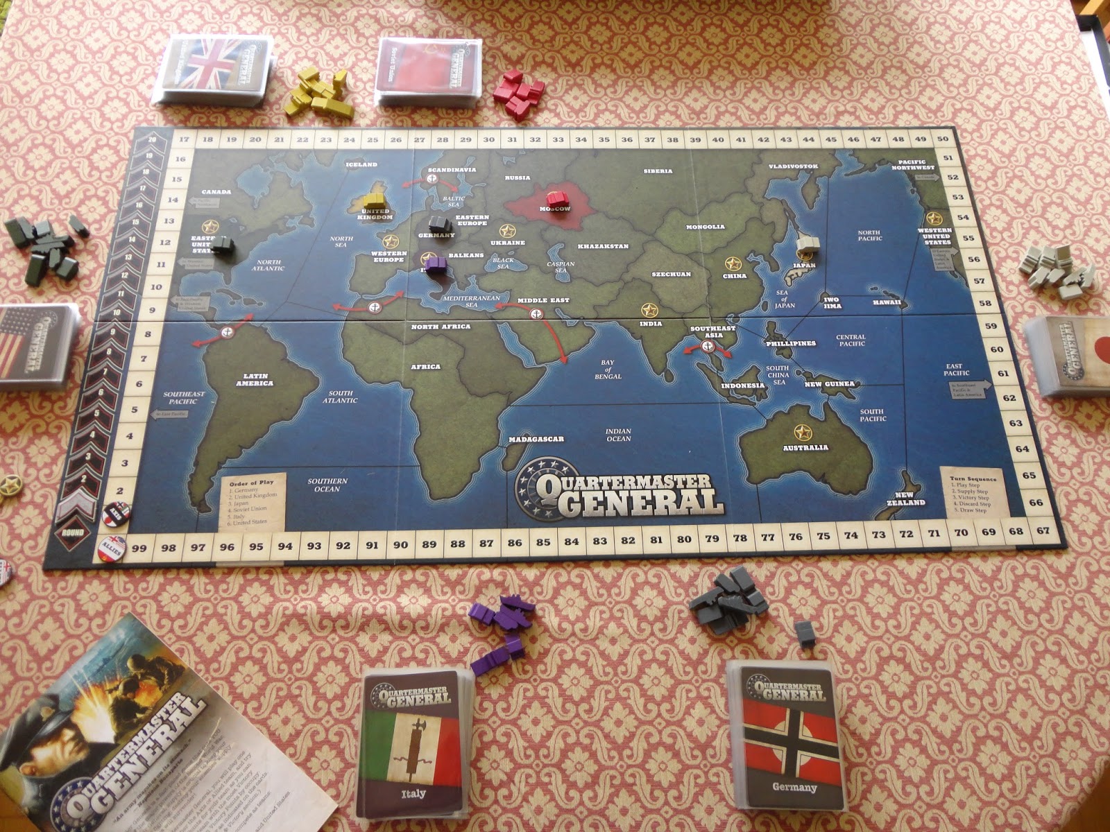 10/ 12mm WW2 and 6mm Napoleonic gaming Quartermaster General WW2 board