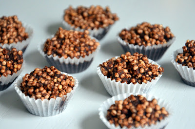 Kvinojini napihnjenci s čokolado