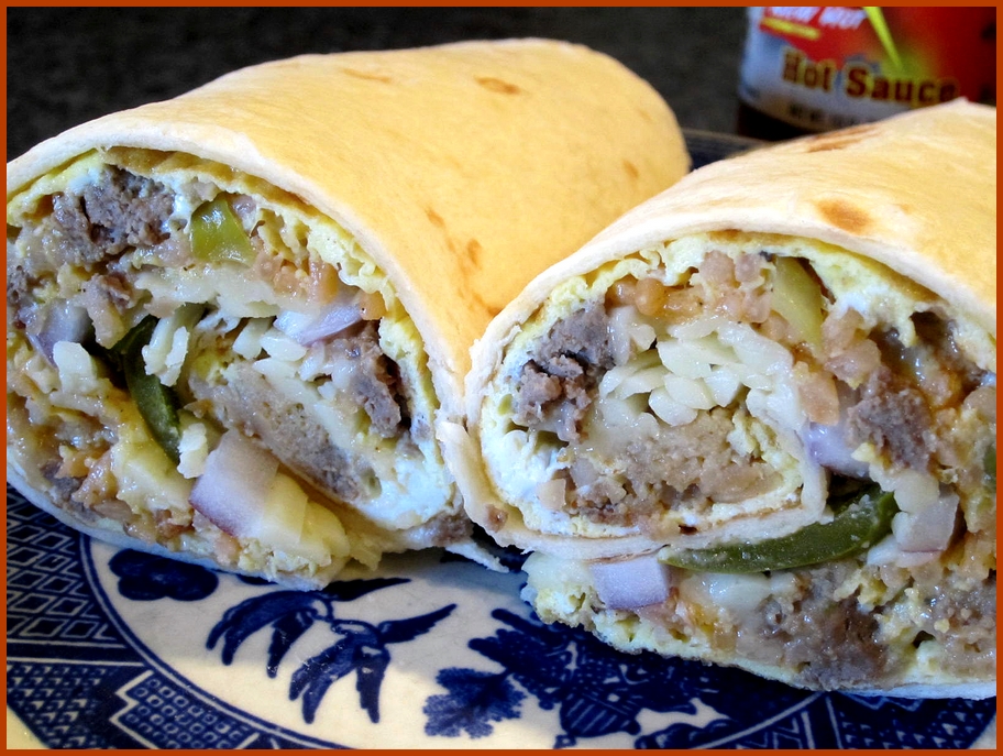 Fat Johnny's Front Porch Dirty Meatball Breakfast Burrito