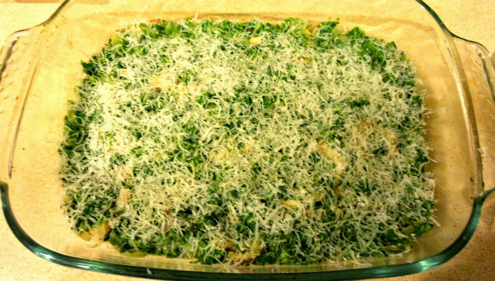 Forking Foodie Spinach and Mushroom Gratin