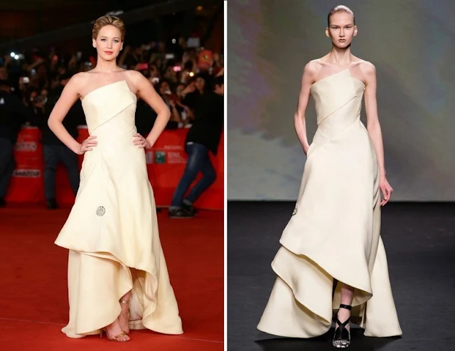 Jennifer Lawrence in Christian Dior Couture – ‘The Hunger Games: Catching Fire’ Rome Film Festival Premiere 