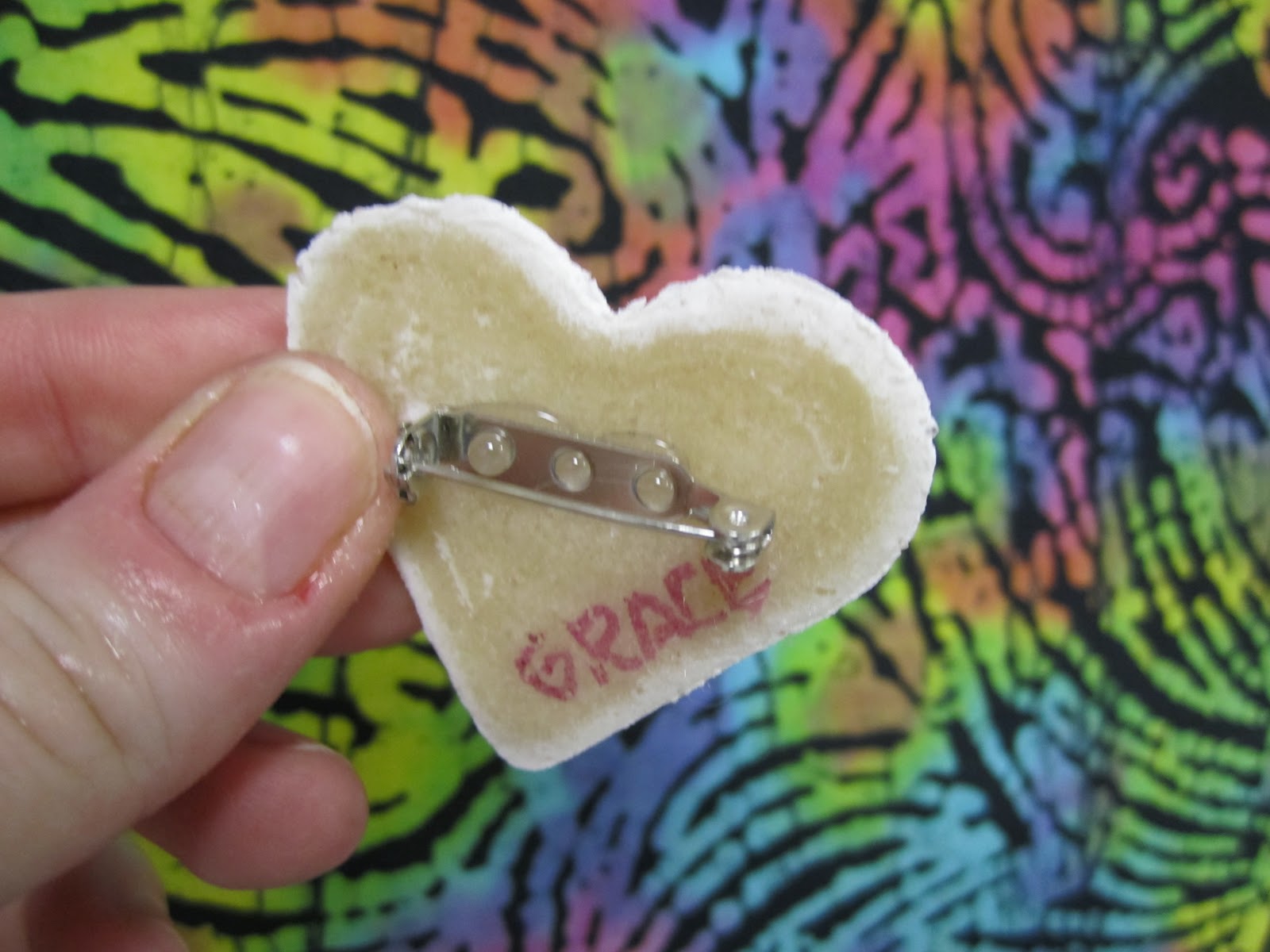 Think Create Art Heart Pins 1st Grade