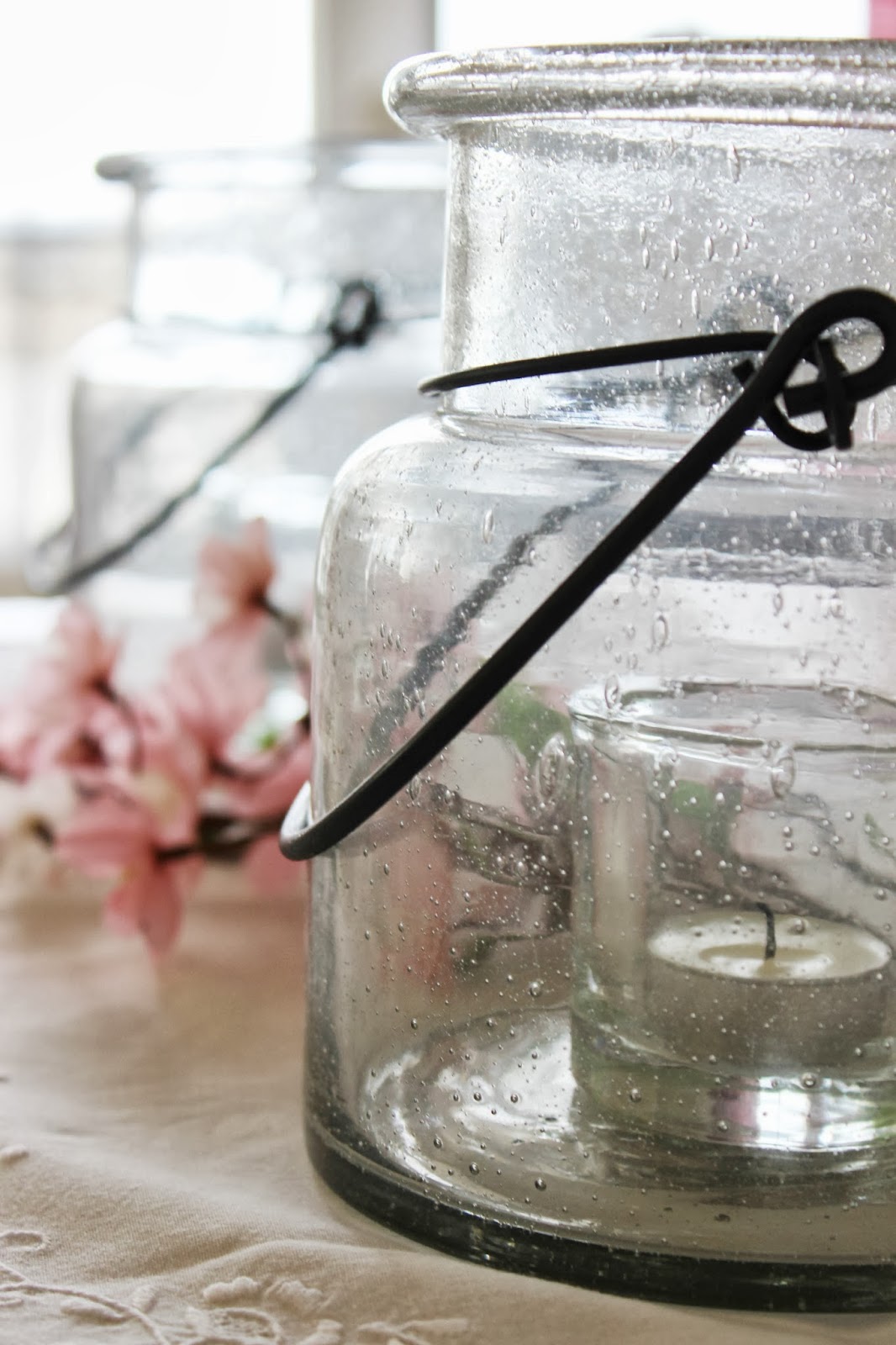 Happy At Home Glass Candle Holders