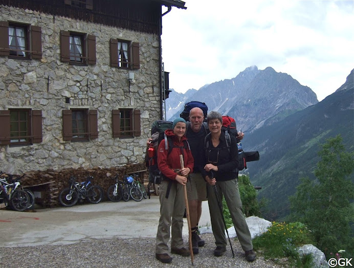 Start vom Karwendelhaus hinunter ins Wendeltal