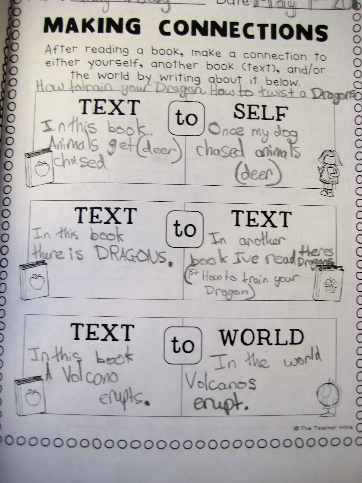 Ms. Liebel's Classroom Creative Writing Making Connections