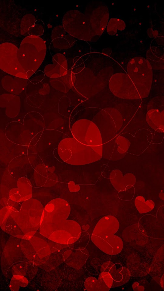 Valentines Day Pretty Hearts Galaxy Note HD Wallpaper