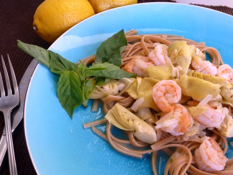 Baking and Cooking, A Tale of Two Loves Lemony Shrimp with Artichoke