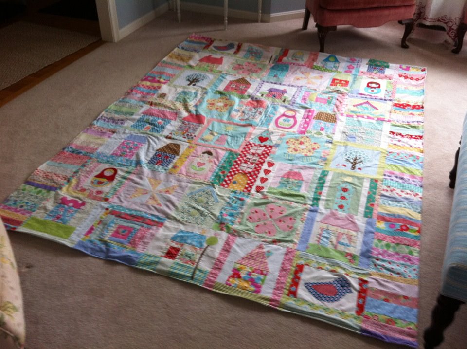 baby burrito quilts Quilt top complete!