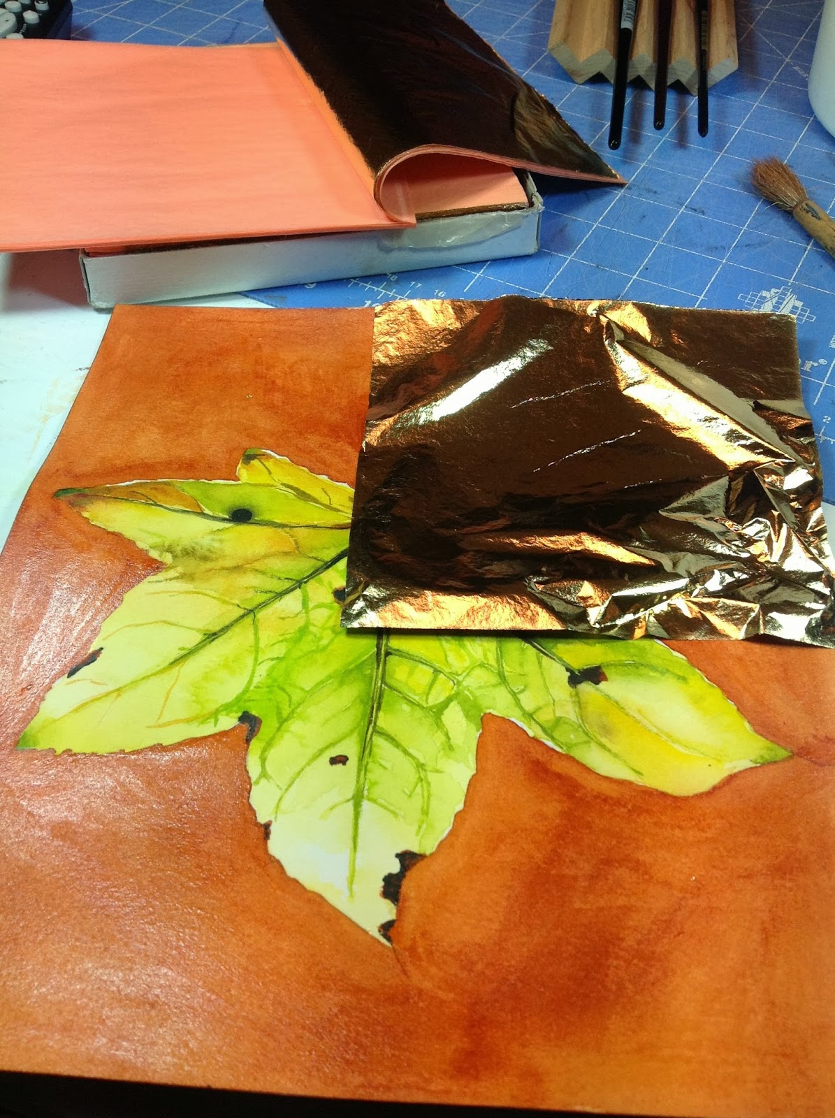 Carrie's Creations "Gold Leaf" and demo of the process