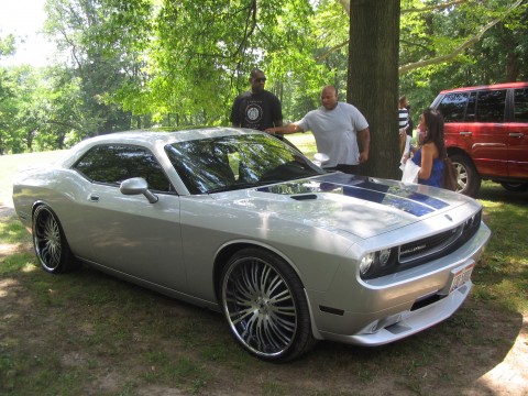 Lebron James Infront Of His Challenger Srt After Game 2 Of