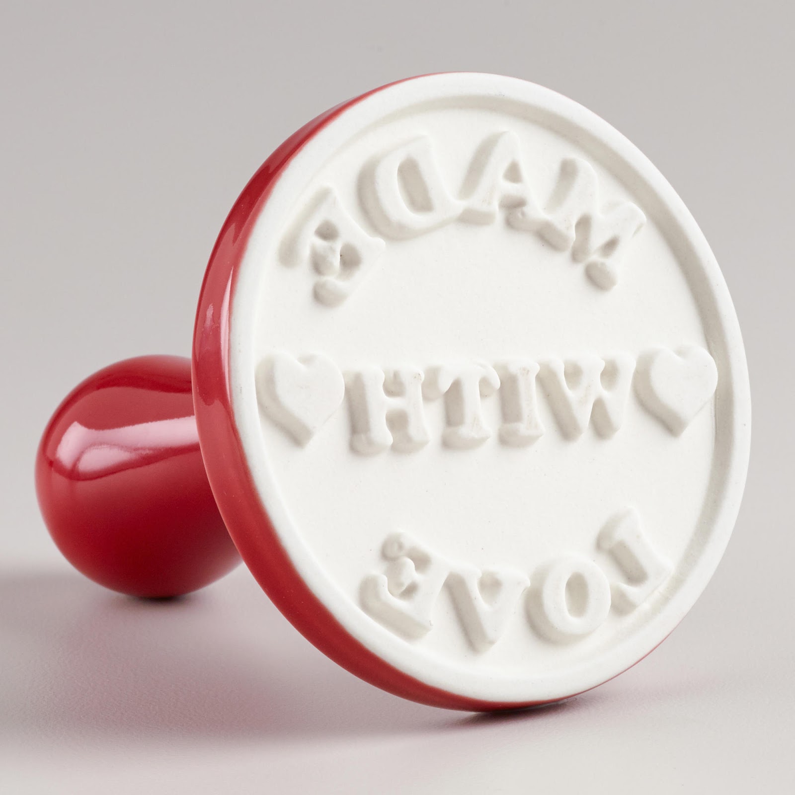 In your back pocket... Valentines Cookie Stamp at World Market.