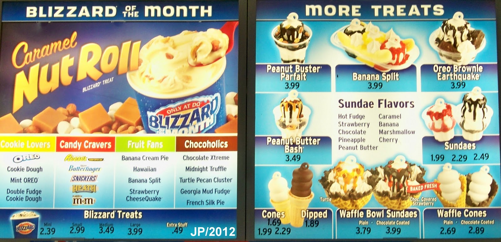 Restaurant Fast Food Menu McDonald's DQ BK Hamburger Pizza Mexican Taco