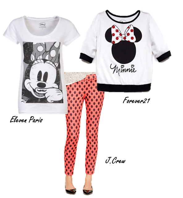 Minnie Mouse, J. Crew, Eleven Paris, Forever21 t-shirt