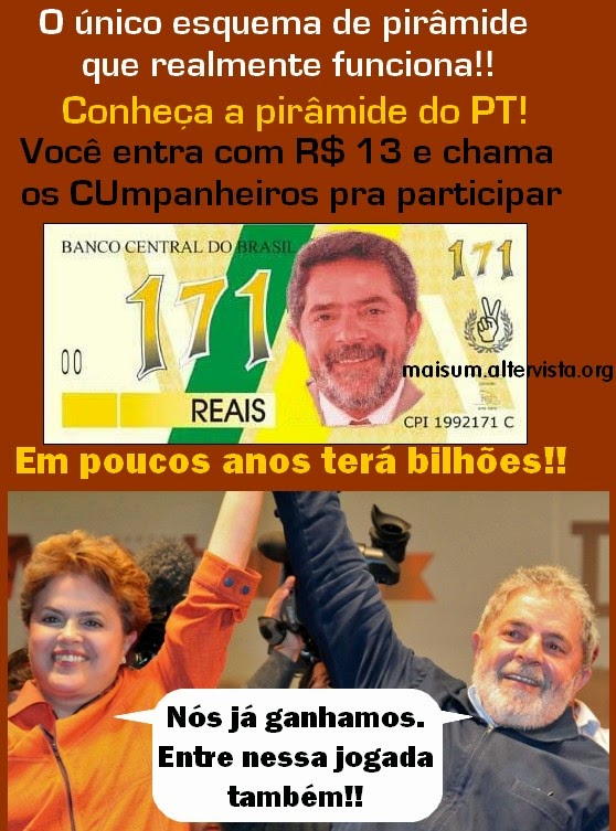 montagem com o PT esquema de pirâmide