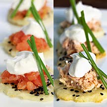 Thomas Keller's 'Smoked Salmon on Sesame Crisps' 2 Ways (GF)