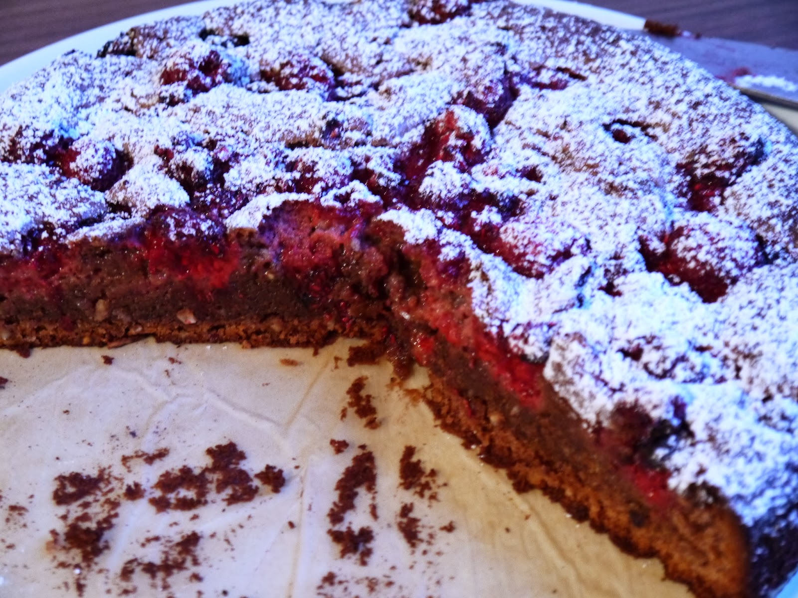 RECIPE Chocolateraspberryhazelnut torte. Handbags and Cupcakes