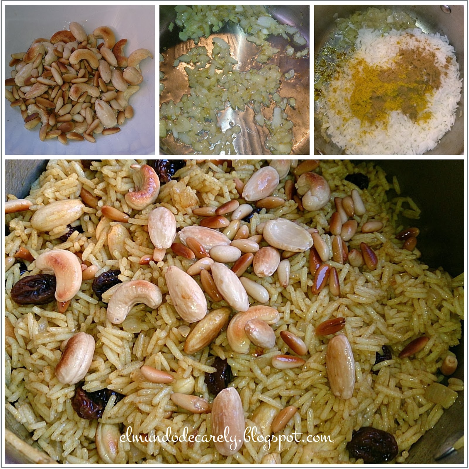 El mundo de Carely Arroz basmati con frutos secos y especias