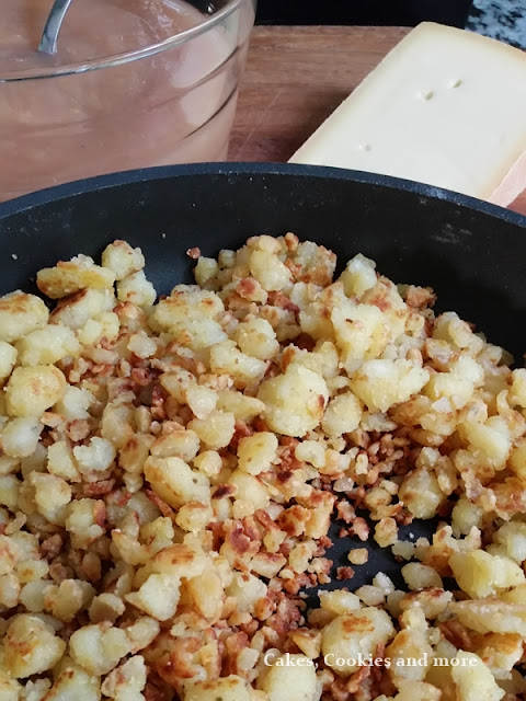 Maluns mit Apfelmus und Bergkäse