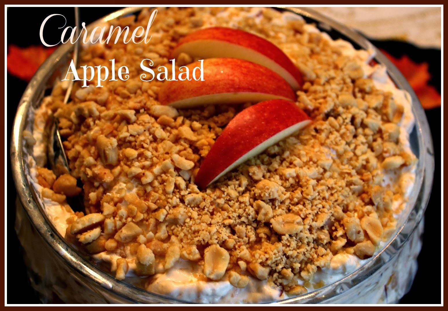 Sweet Tea and Cornbread Caramel Apple Salad!