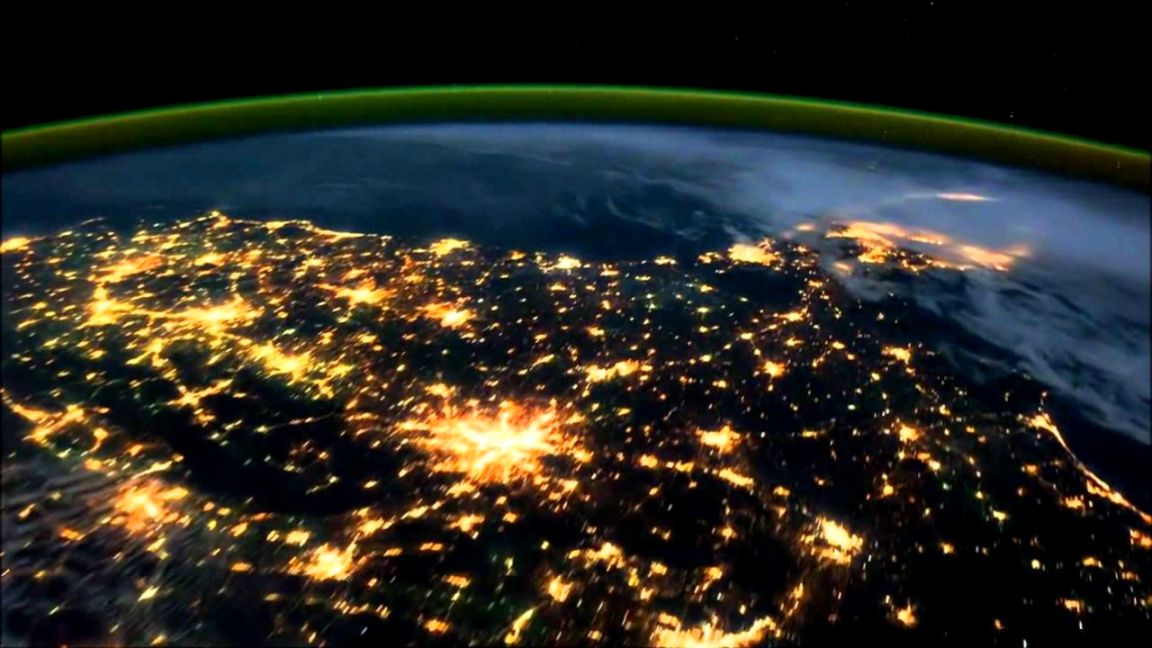 Northern LightsAurora Borealis and Earth view from Space HD Northern LightsAurora Borealis and Earth view from Space HD