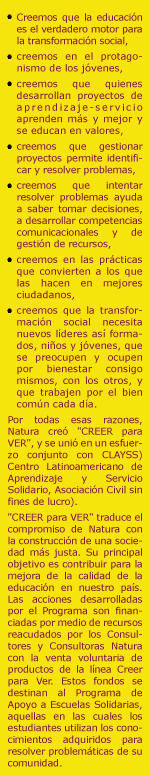 Creer para ver