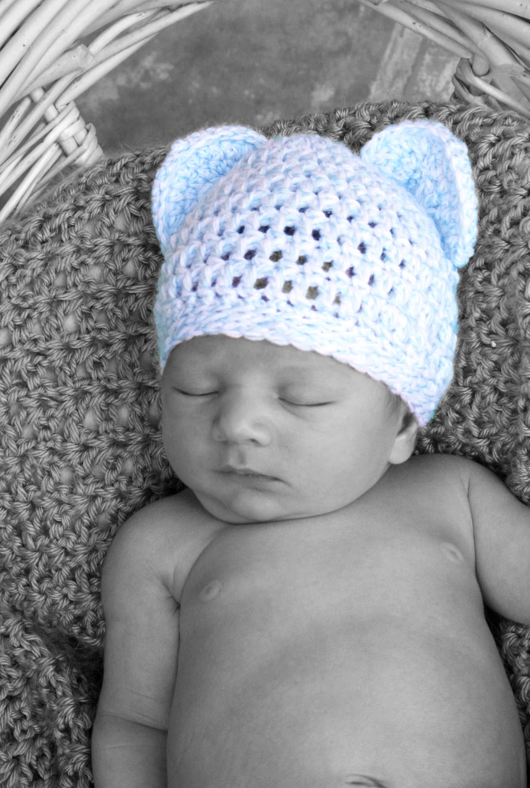 Tampa Bay Crochet Crochet Newborn Bear Hat