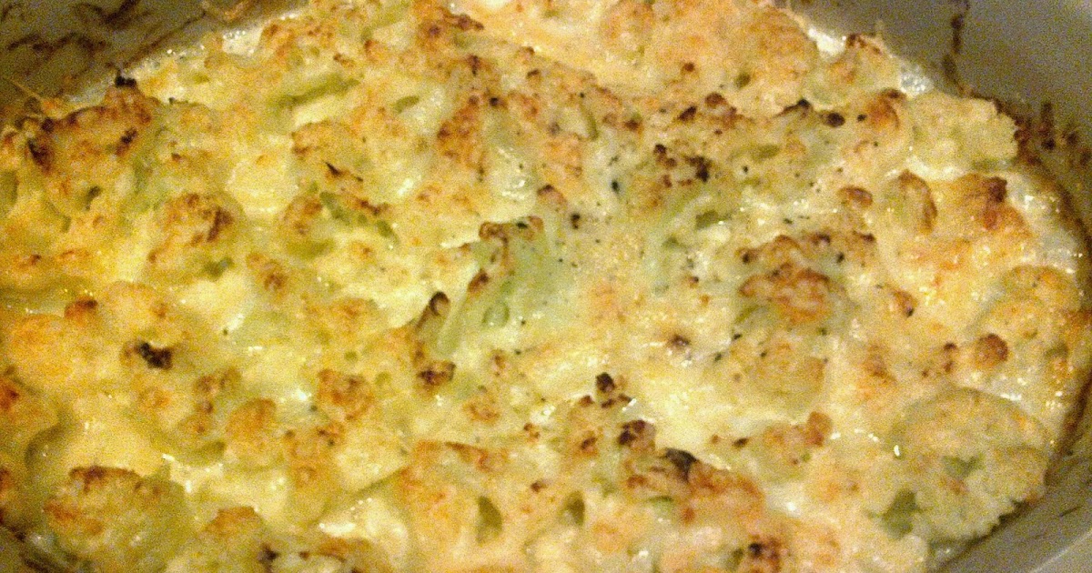 Barefoot Stamp Cauliflower au Gratin