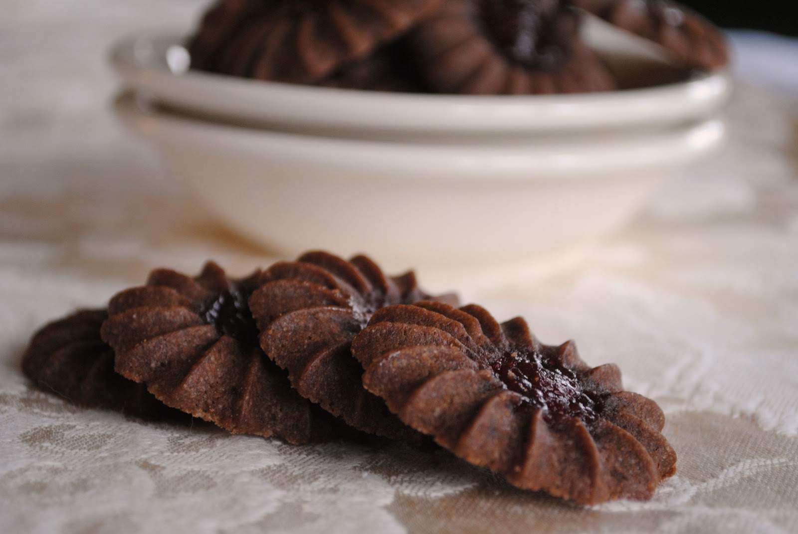 Sugar Rush Chocolate Cherry Sable Cookies