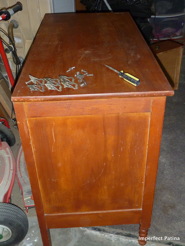 Imperfect Patina Old Spindle Dresser Redo