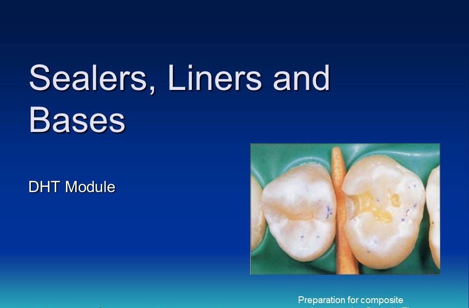 Dentistry Sealers, Liners and Bases