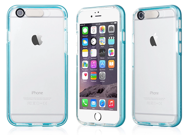 เคส iPhone 6/6s พร้อมส่ง 104099 ขอบสีฟ้า
