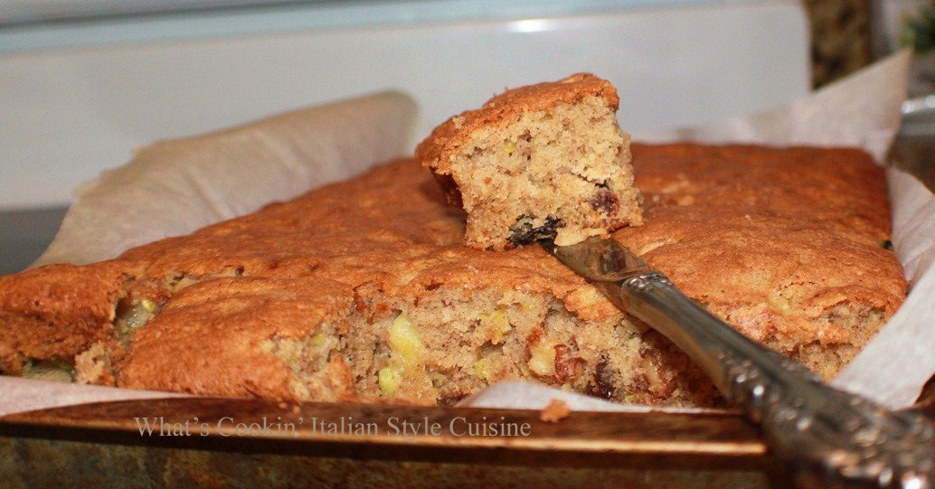 Zucchini Dessert Squares What's Cookin' Italian Style Cuisine