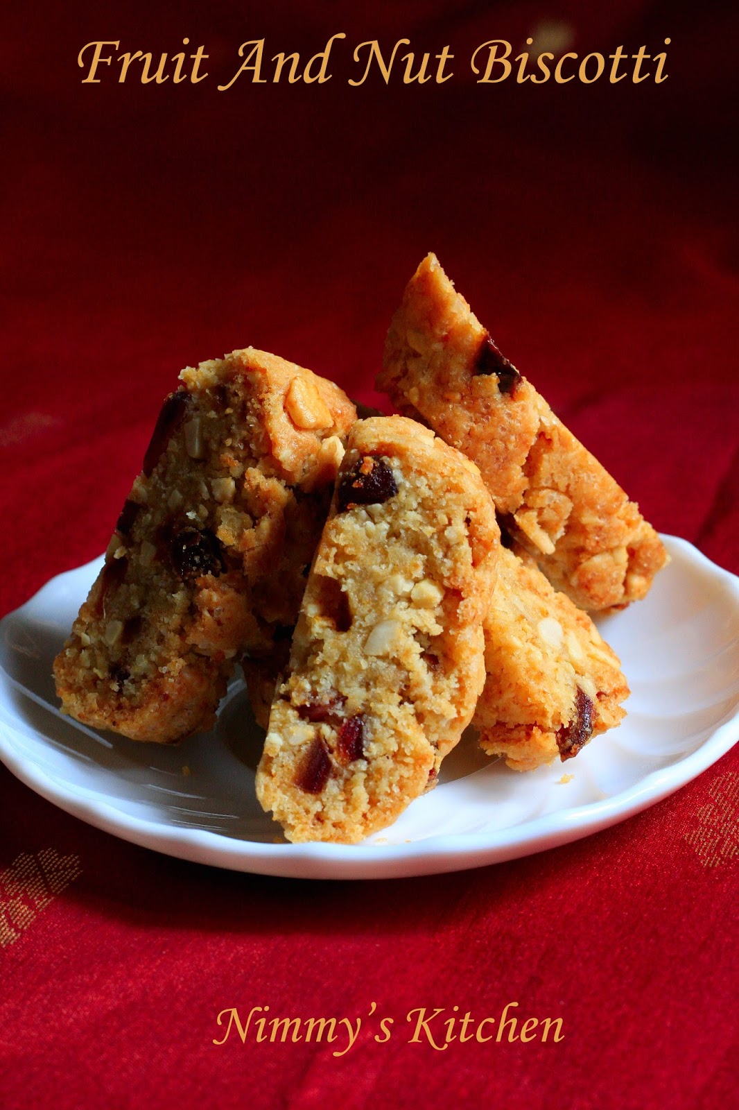 Nimmy's Kitchen Fruit And Nut Biscotti