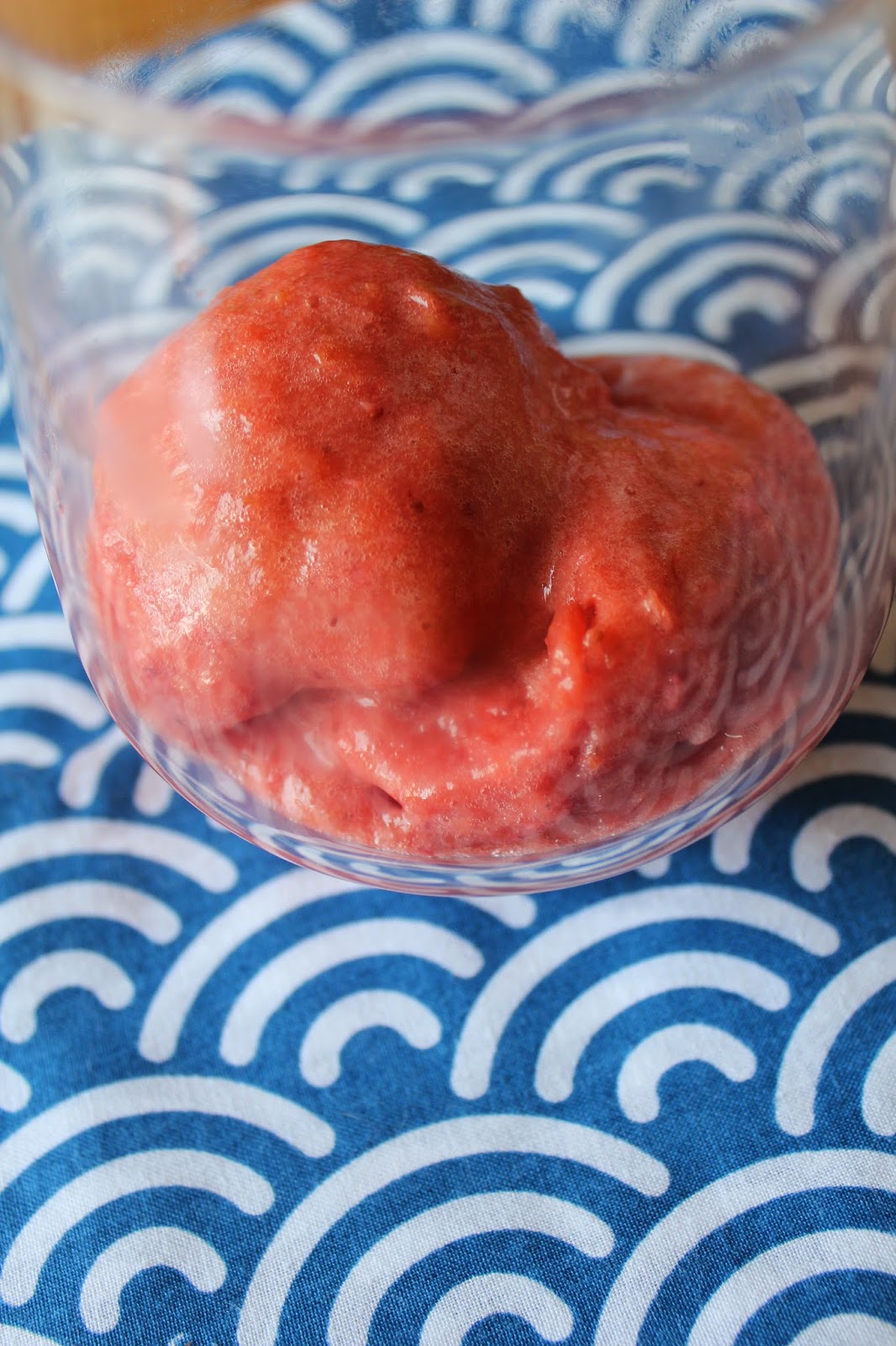 Roasted Strawberry-Rhubarb Sorbet // Runaway Apricot