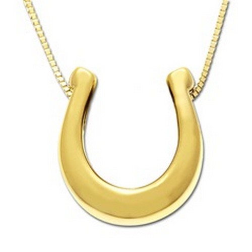 Gold Horseshoe Necklace